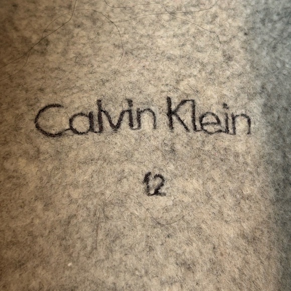 Calvin Klein Soft Grey Pea Coat - Picture 4 of 4